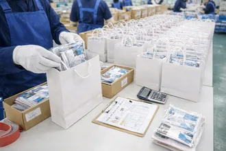 ノベルティを配布当日までにまとめて準備したい場合に