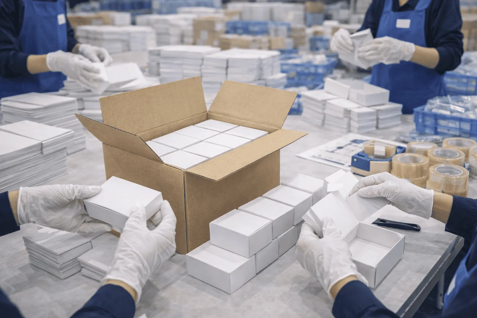 箱組み立て作業 外観検査 内容確認