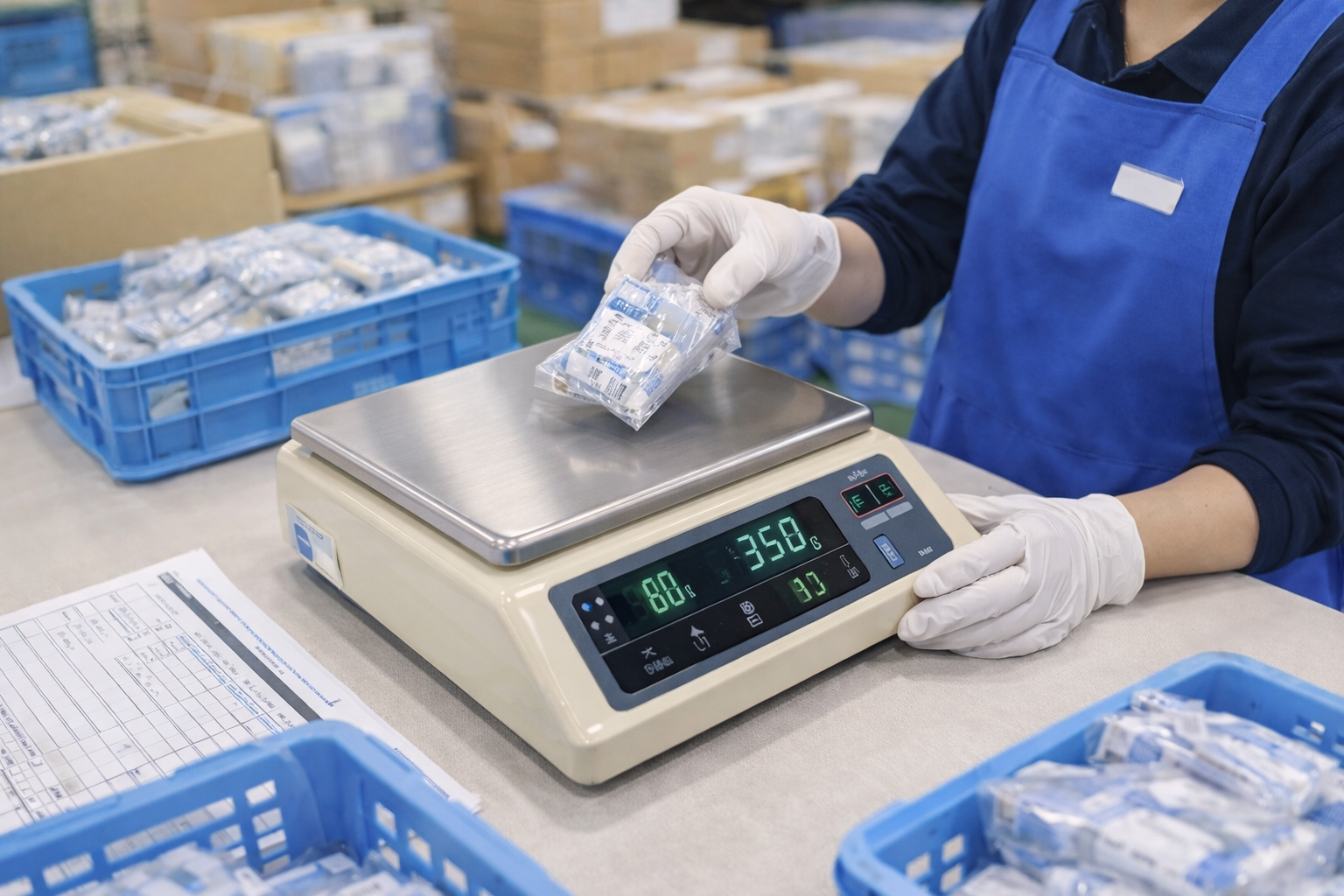 検品作業 重量 数量チェック