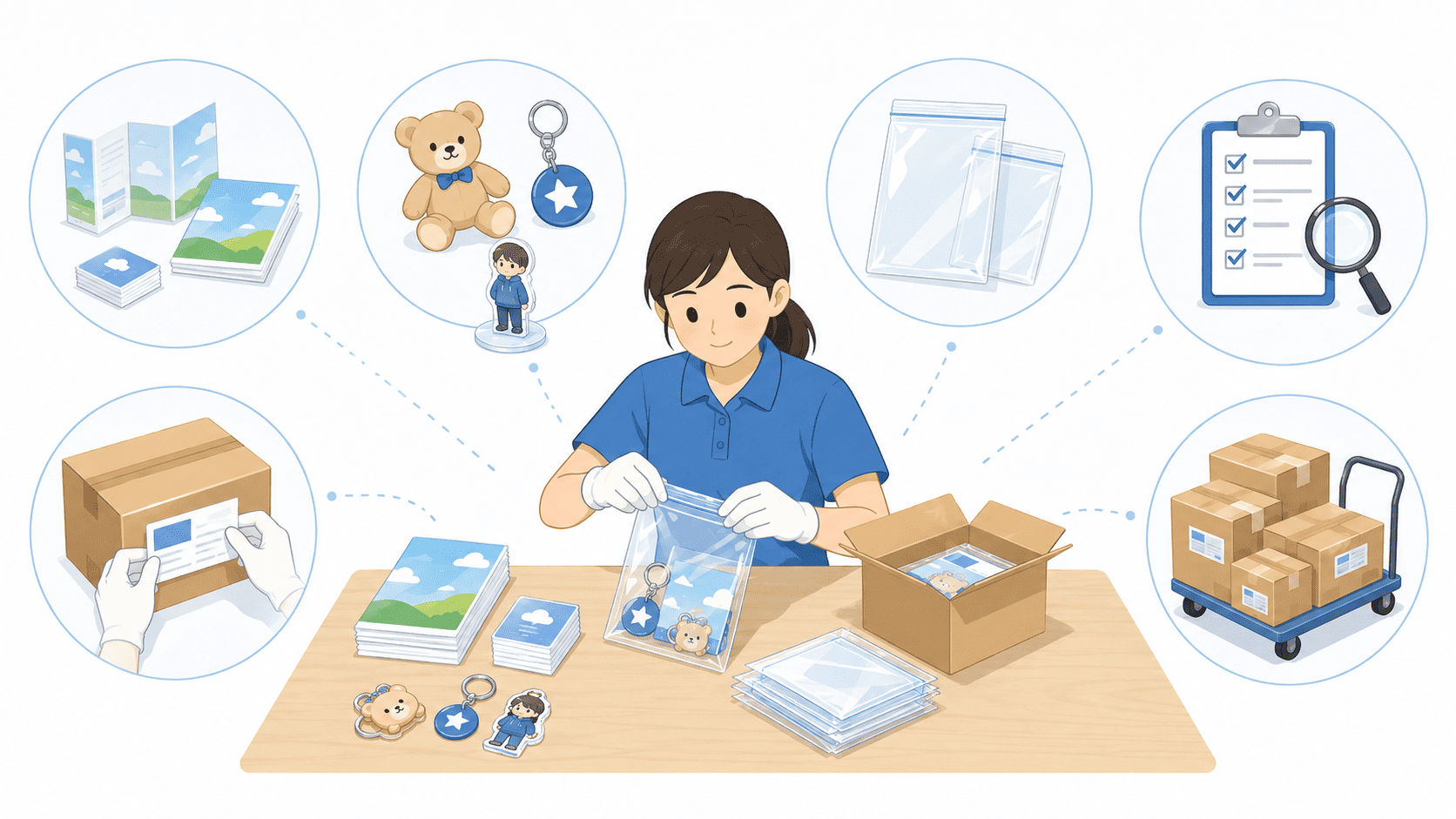 人員確保や作業時間の負担が大きい梱包作業の代行はお任せください